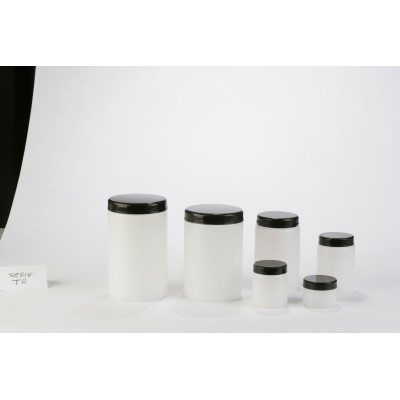 Bote plástico PEHD con tapa rosca y obturador. Capacidad 250 ml