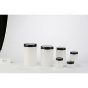 Pot plàstic PEHD amb tapa rosca i obturador. Capacitat 250 ml