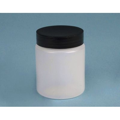 Pot plàstic PEHD amb tapa rosca i obturador. Capacitat 250 ml