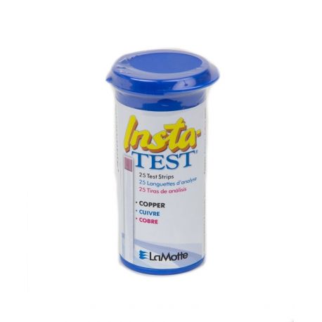 Copper test strips 0-3.0 ppm INS-2991. Tube 25 units