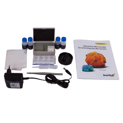 Microscopio digital Levenhuk 2L con kit de experimentos.