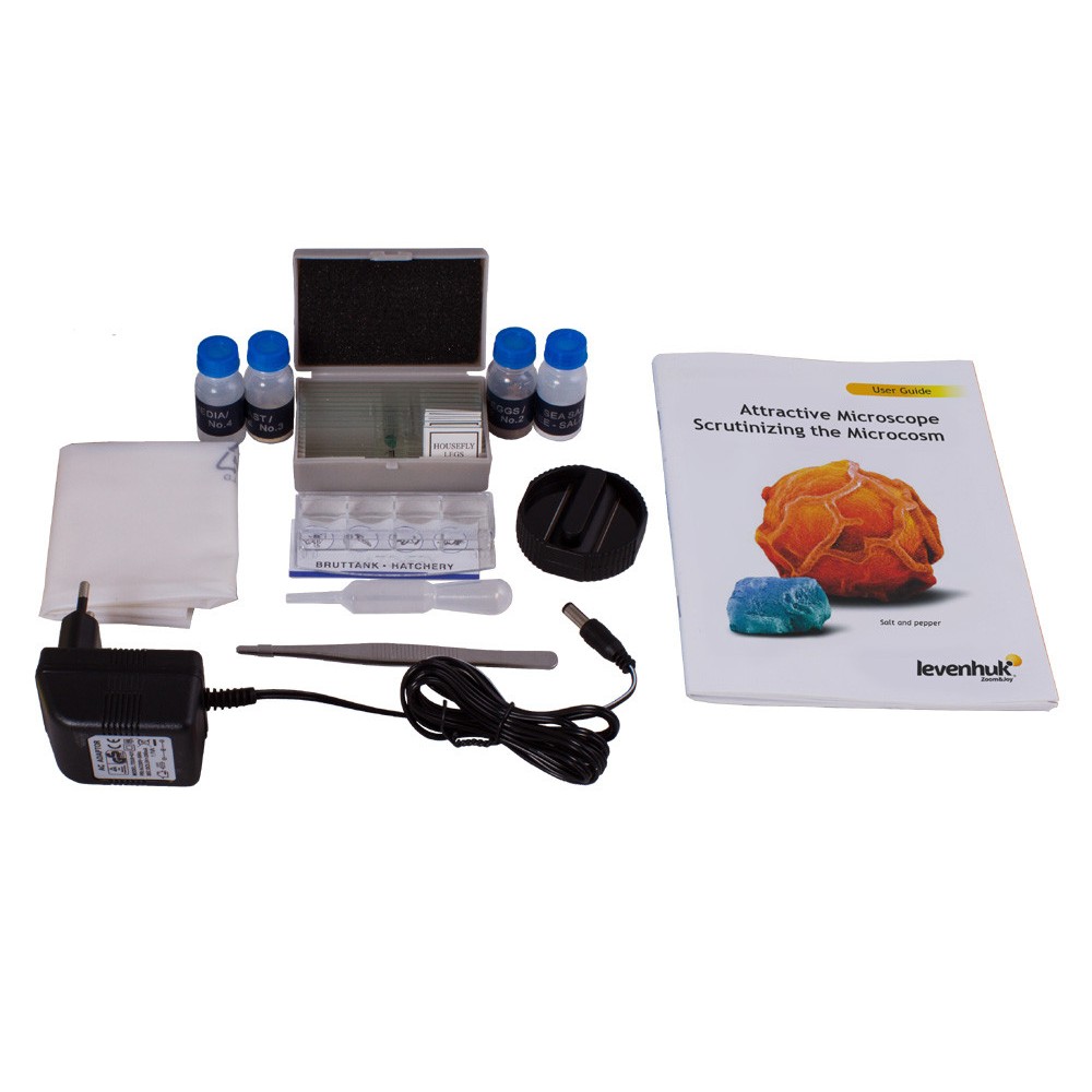 Microscopi digital Levenhuk 2L amb kit d'experiments. Monocular