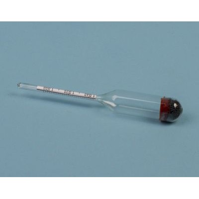 Hydrometer calibrated urine 0'002 g / ml. Scale 1,000 to 1,060 g / ml