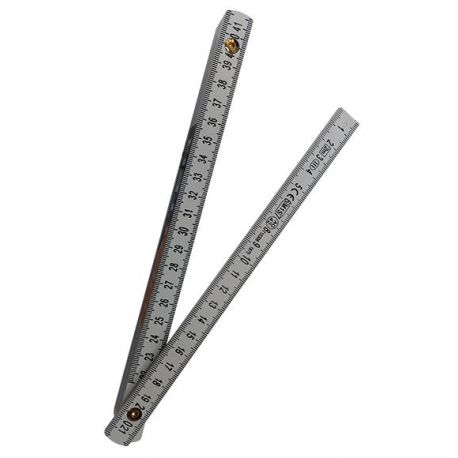 Fiberglass folding meter 10 sections. Length of 2 meters