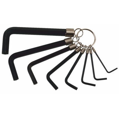Claus fixes allen cromvanadi. Joc 8 peces 2 a 10 mm