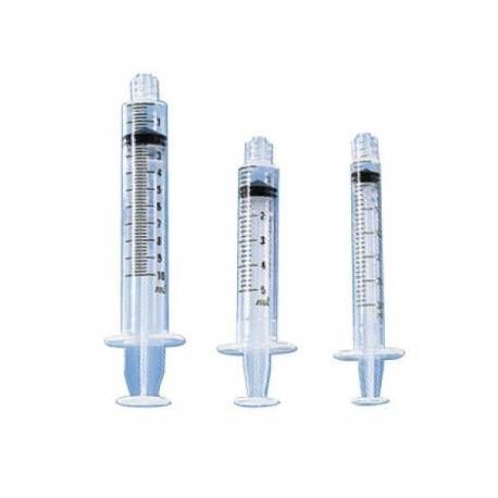 PP plastic syringes three bodies Luer-lock 30 ml. Box 50 units