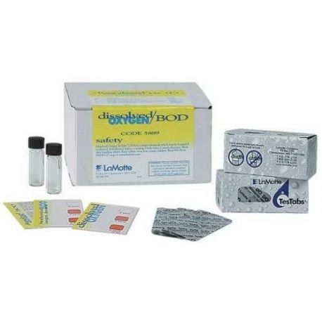 Testab 5889 chemical test. Dissolved oxygen/BOD. Box of 100 tests