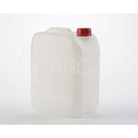 Bidó plàstic HDPE natural J25L. Rectangular 25 litres