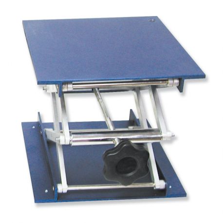 Aluminum lifting support 40 to 140 mm. Platform 100x100 mm