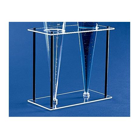 PMMA plastic sedimentation cone support. Capacity 2 pieces