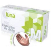 Guants examen vinil talla 6-7 petits. Capsa 100 unitats