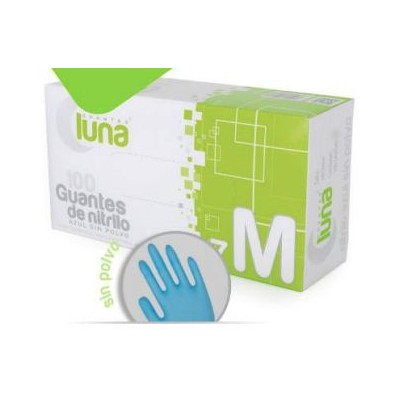 Guants examen nitril talla 8-9 grans. Capsa 100 unitats