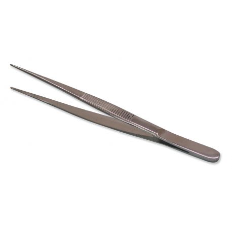 Straight dissecting forceps. Fine tip 140 mm