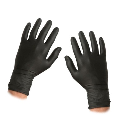 Guants examen nitril talla 7-8 mitjans. Capsa 100 unitats