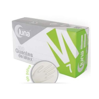 Guants examen làtex talla 8-9 grans. Capsa 100 unitats