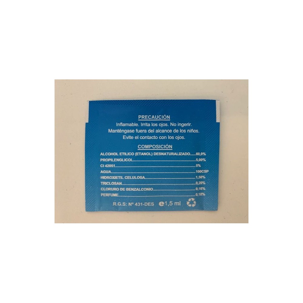 Gel de mans antisèptic hidroalcohòlic Nonas. Flascó 100 ml