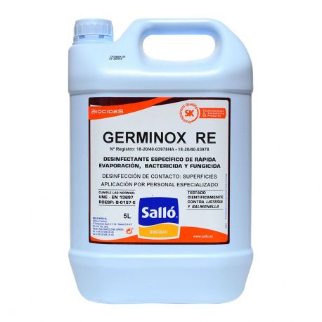 Specific surface disinfectant Germinox RE. Bottle 5000 ml