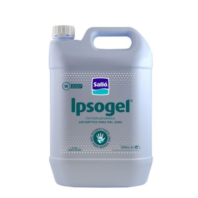 Gel de mans antisèptic hidroalcohòlic bactericida Ipsogel. Garrafa 5000 ml