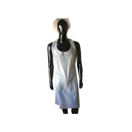 Disposable polyethylene plastic apron. Bag 100 units