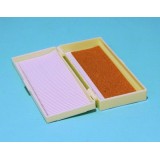 Capsa guardar portaobjectes plàstic BPG-010. Capacitat 50 peces