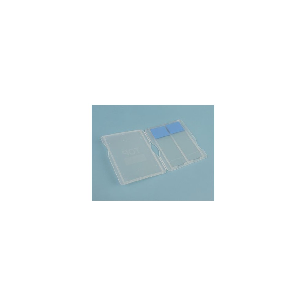 Capsa guardar portaobjectes plàstic BPG-007. Capacitat 2 peces