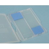 Capsa guardar portaobjectes plàstic BPG-007. Capacitat 2 peces