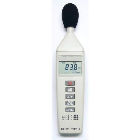 Hibok C-325 class-2 standard sound level meter. Digital 32-130 dB