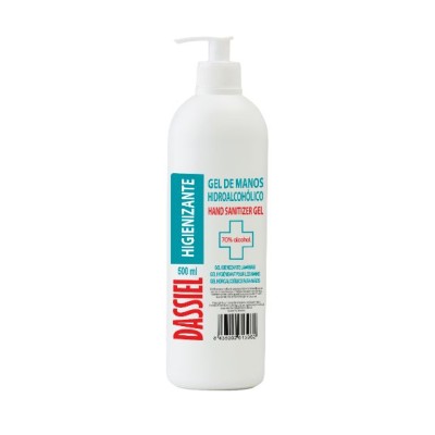 Gel manos hidroalcohólico higienizante Dassiel. Frasco 500 ml