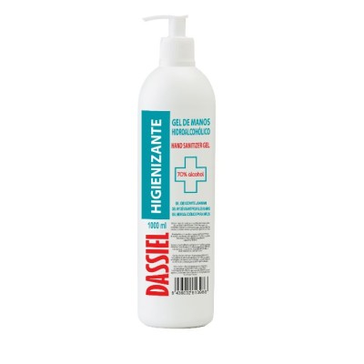 Gel manos hidroalcohólico higienizante Dassiel. Dosificador1000 ml