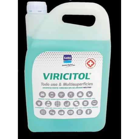 Desinfectante superfícies viricida Viricitol. Caja 4x5000 ml