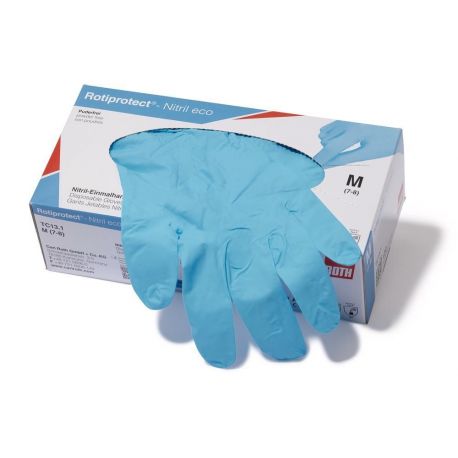 Guants examen nitril blau alta protecció talla XL (9-10). Capsa 90 unitats