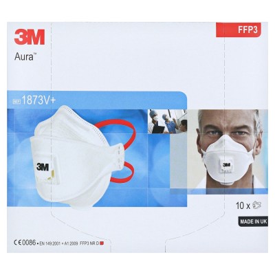 Mascaretes autofiltrants partícules FFP3 amb vàlvula. Capsa 12 unitats