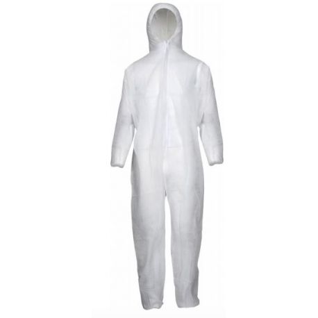 Disposable coverall with polypropylene hood 40 grams