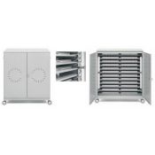 Armari carregador ordinadors MMO-1100. Capacitat 24 PCs o 36 NBs