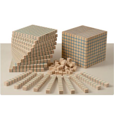 Multi-base wood blocks base 10 N-08. Box 121 pieces