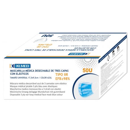 Mascaretes un sol ús polipropilè. Capsa 50 unitats