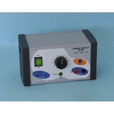 Fuente alimentación QLN-001. Analógica 1...12 Vca/6A i 1...12 Vca/6A