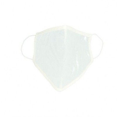 Mascaretes transparents tela color blanc. Pack 10 unitats