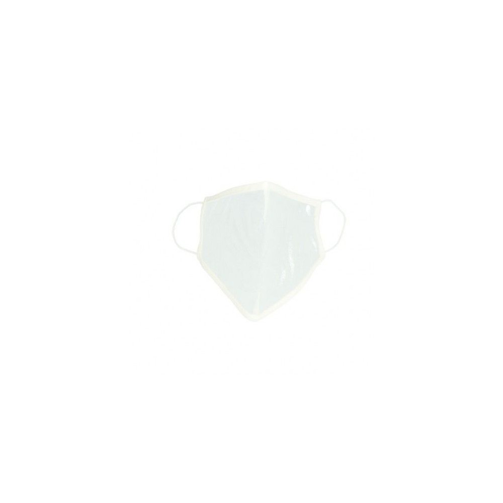 Mascaretes transparents tela color blanc. Pack 10 unitats